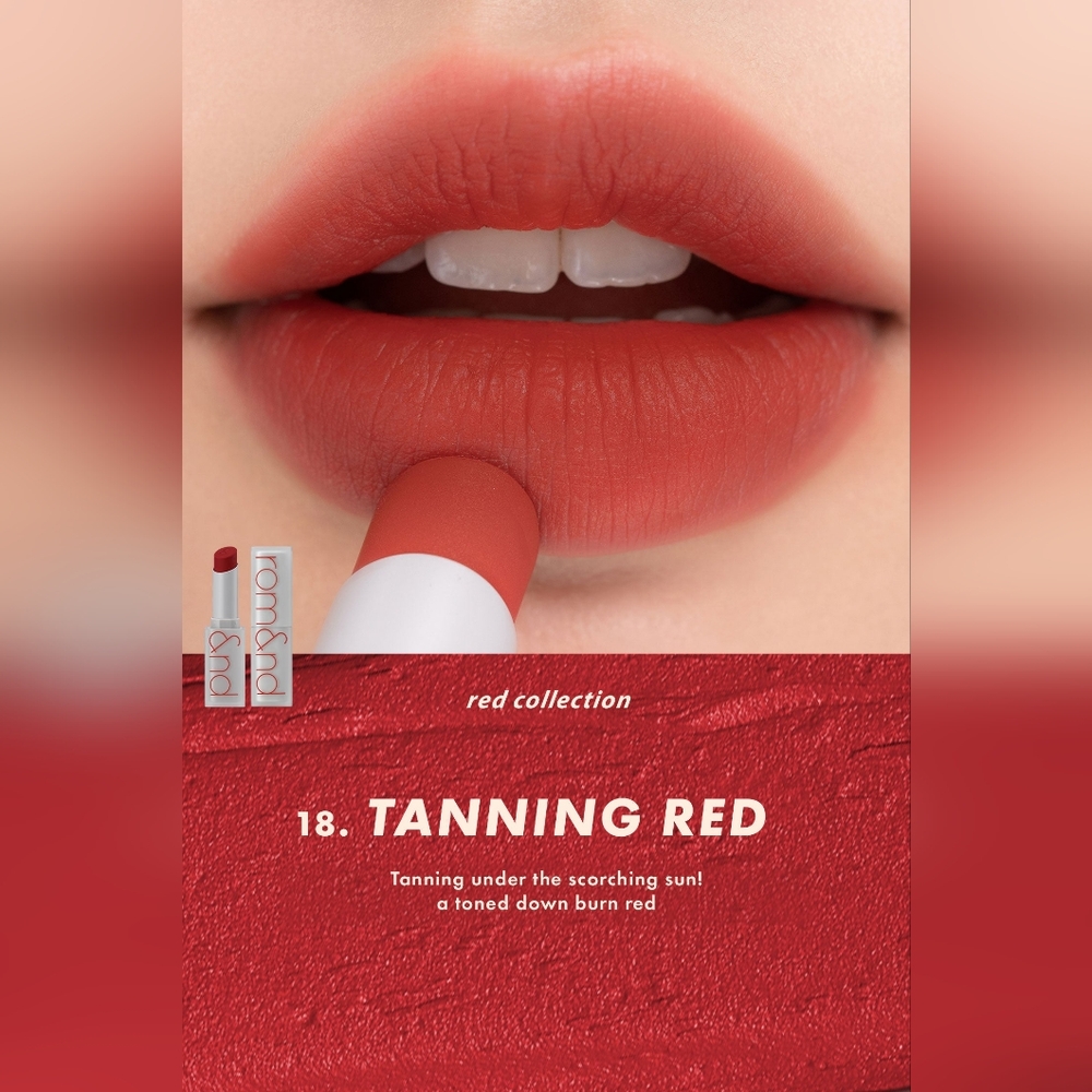 NBU rom&nd romand lipstick in tanning red 💄👄